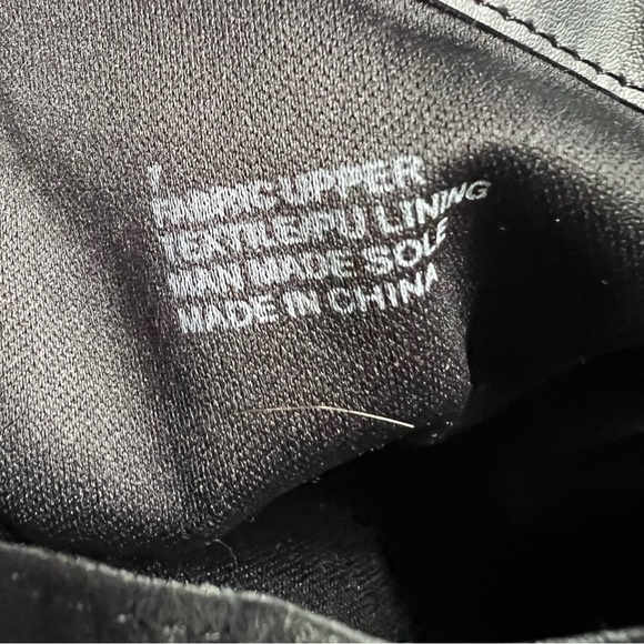 EXPRESS BLACK ASYMMETRICAL SHAFT SUEDE KNEE HIGH STILETTO BOOTS W/ POINTED TOE - Picture 8 of 8